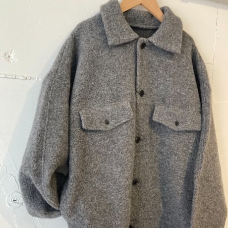 TISSU トンプキンパイルポケットジャケット size3 TOPチャコール