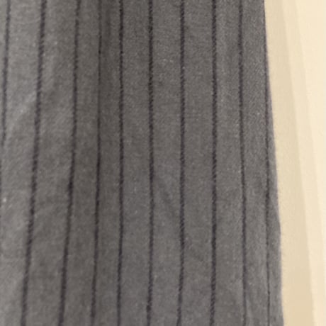 NATURAL LAUNDRY パネル シャーリングスカート ネイビー