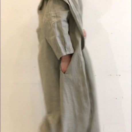 UNIVERSAL TISSU　オリガミガウン コート　グレージュ