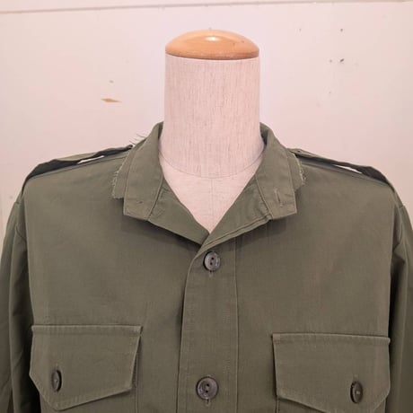 【REHERSALL】タックフリルフィールドシャツ　KHAKI