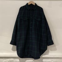 TISSU エターミンチェック ミリタリーシャツ ブラックウォッチ