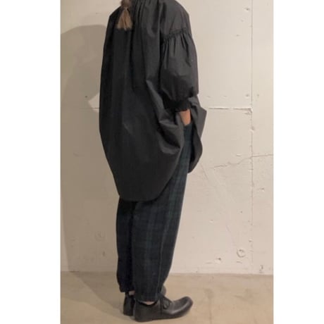 TISSU エタ―ミンチェック織姫炊きジョガーパンツ size1 ブラックウォッチ