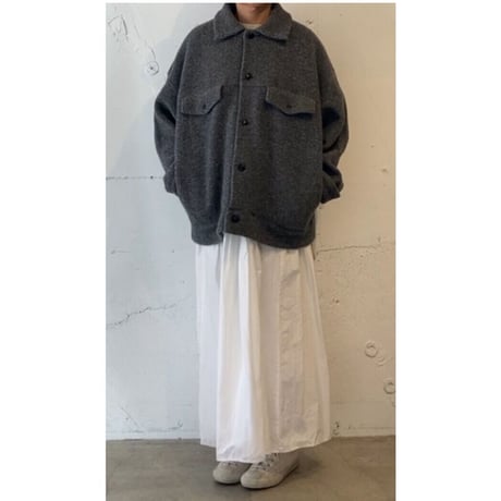 TISSU トンプキンパイルポケットジャケット size3 TOPアイボリー