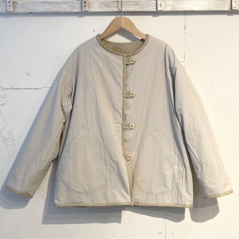 CLANE 完売 新品 SINGLE STAND BOX JACKET ベージュ（nofl】琵琶