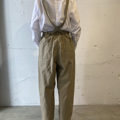 NATURAL LAUNDRY ダンプ サスペンダーパンツ ウォルナット