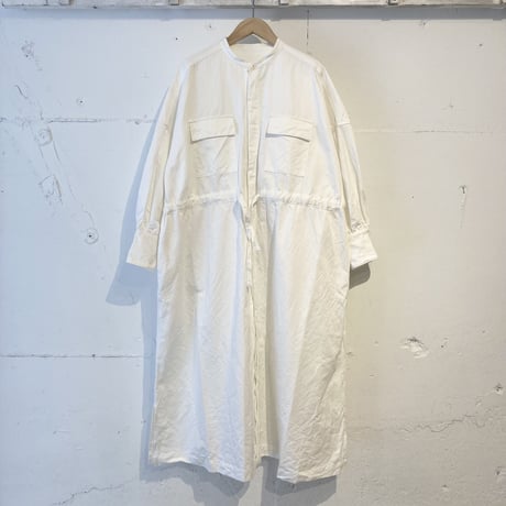 GALERIE TISSU ツイルファティーグワンピース オフ