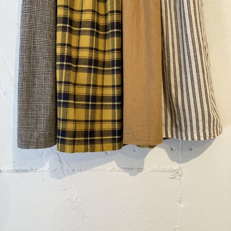 NATURAL LAUNDRY パネルスカート イエロー