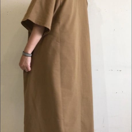 UNIVERSAL SEVEN　Balus天竺 デザインスリーブ ワンピース　グレー