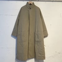 grin CLシーチング中綿ロングコート ベージュ