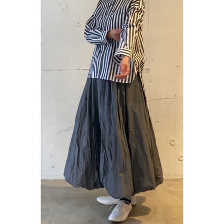 UNIVERSAL TISSU ナチュラルタイプライター イージーバルーンスカート TOPグレー