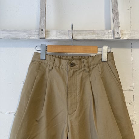 NATURAL LAUNDRY コットンリネンカルゼ ビッグチノ チノベージュ