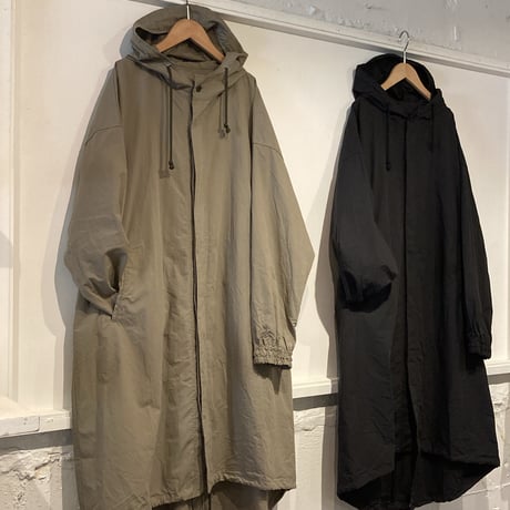 UNIVERSALTISSU 起毛ワッシャーブロードフーディ size 3  クロ