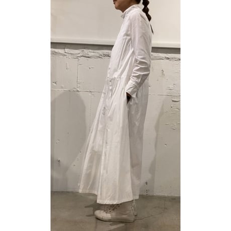 UNIVERSAL TISSU ホスピタル ロングスリーブワンピース グレージュ