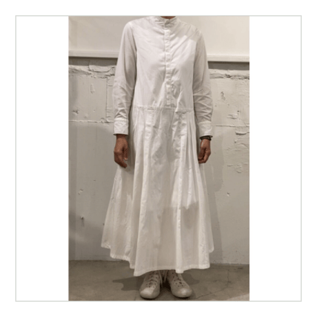 UNIVERSAL TISSU ホスピタル ロングスリーブワンピース ネイビー