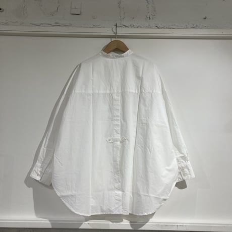 UNIVERSAL TISSU バンドカラースウィングポケットシャツ