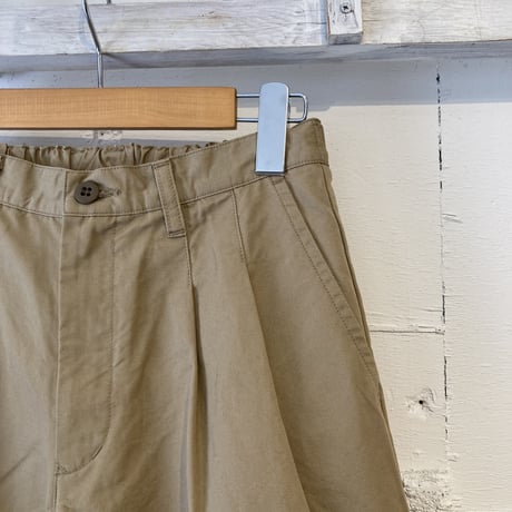 NATURAL LAUNDRY コットンリネンカルゼ ビッグチノ チノベージュ