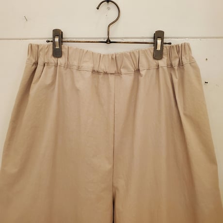 【(ｇ)】リラックスコットンワイドパンツ　BEIGE