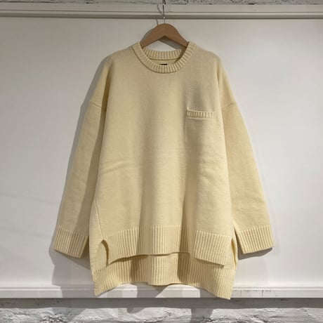 TISSU フレンチメリノ ポケットプルオーバー 3size オフ