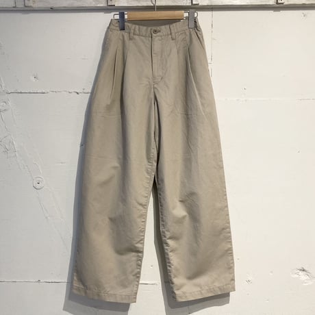 NATURAL LAUNDRY コットンカルゼ ビッグチノ ハイグレー