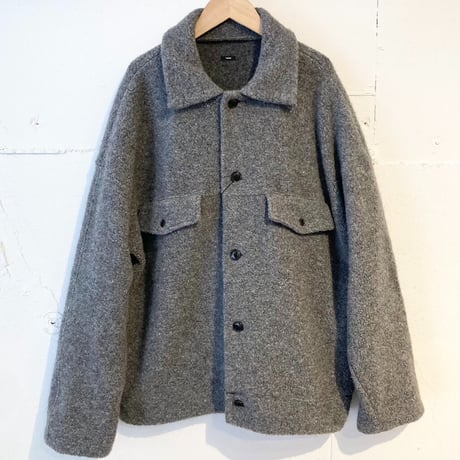 TISSU トンプキンパイルポケットジャケット size3 TOPチャコール