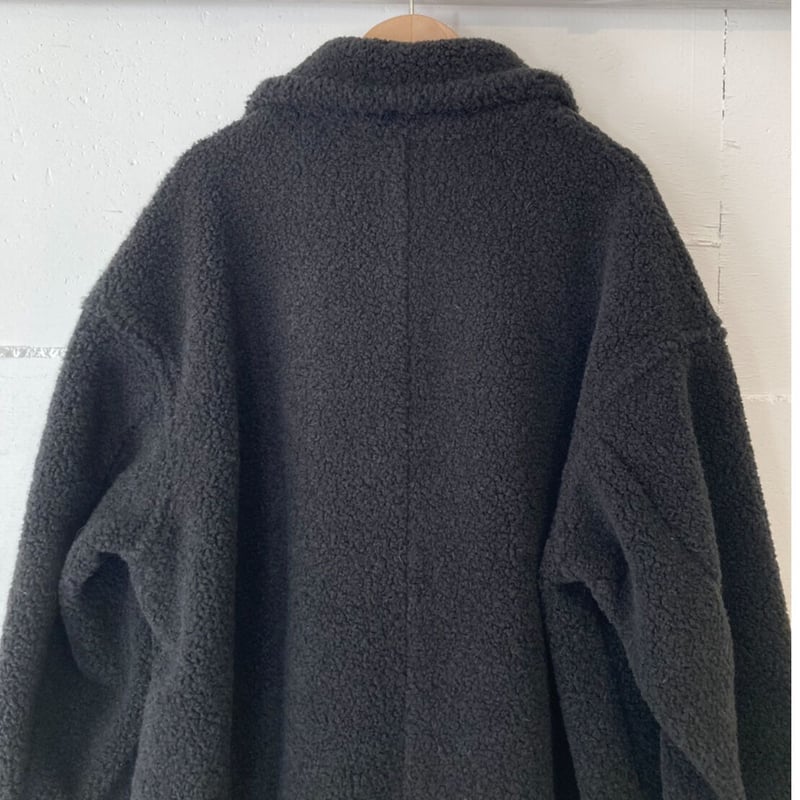 UNIVERSAL SEVEN ボアチェスターコート size F クロ | un de plus