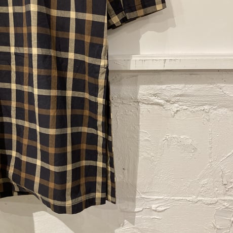 TISSU ハイデンシティ エフォートレストレンチ 3size ネイビー地チェック