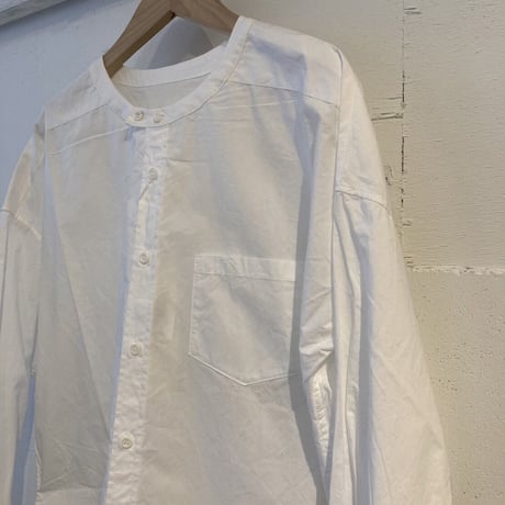 UNIVERSAL TISSU  バーバーワーキングシャツ シロ