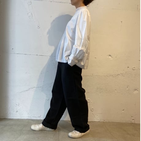 TISSU トリプルワッシャーリネン イージーテーパードパンツ size3 キナリ