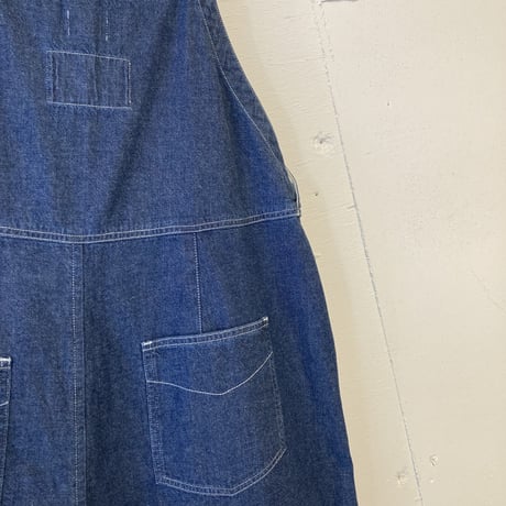 NATURAL LAUNDRY デニムサロペット インディゴ