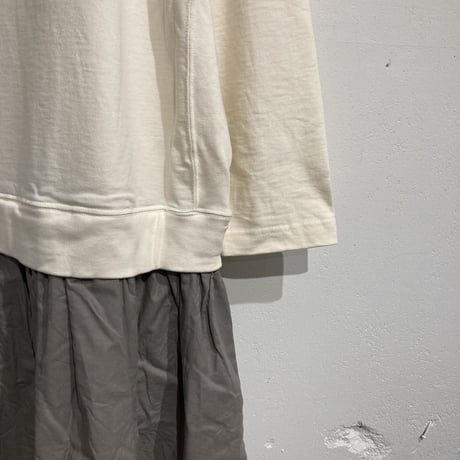 NATURAL LAUNDRY 度詰め天竺クレアワンピース クリーム