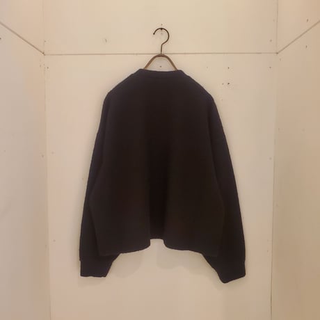 【UNIVERSAL TISSU】リサイクルウールパイル スナップカーディガン