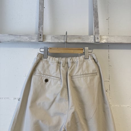 NATURAL LAUNDRY コットンリネンカルゼ ビッグチノ サンド