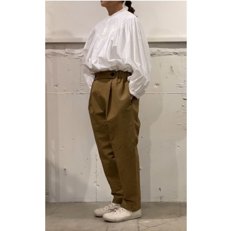 GALERIE TISSU ツイル イージーセーラーパンツ オフ