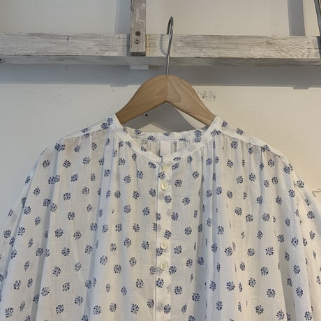 NATURAL LAUNDRY フラワーワイドチュニック オフ