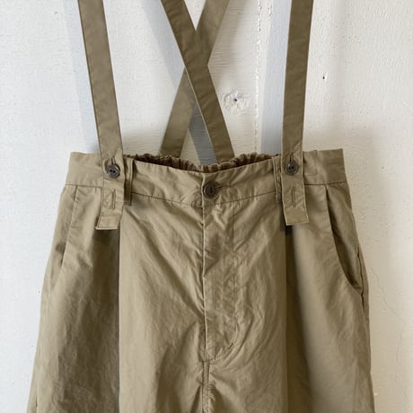 NATURAL LAUNDRY ダンプ サスペンダーパンツ ベージュ