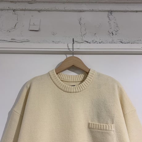 TISSU フレンチメリノ ポケットプルオーバー 1size オフ