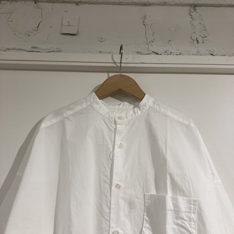 UNIVERSAL TISSU バンドカラースウィングポケットシャツ