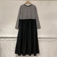 UNIVERSAL SEVEN クラッシック天竺 マキシワンピース ボーダー
