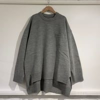 TISSU フレンチメリノ ポケットプルオーバー 3size グレー
