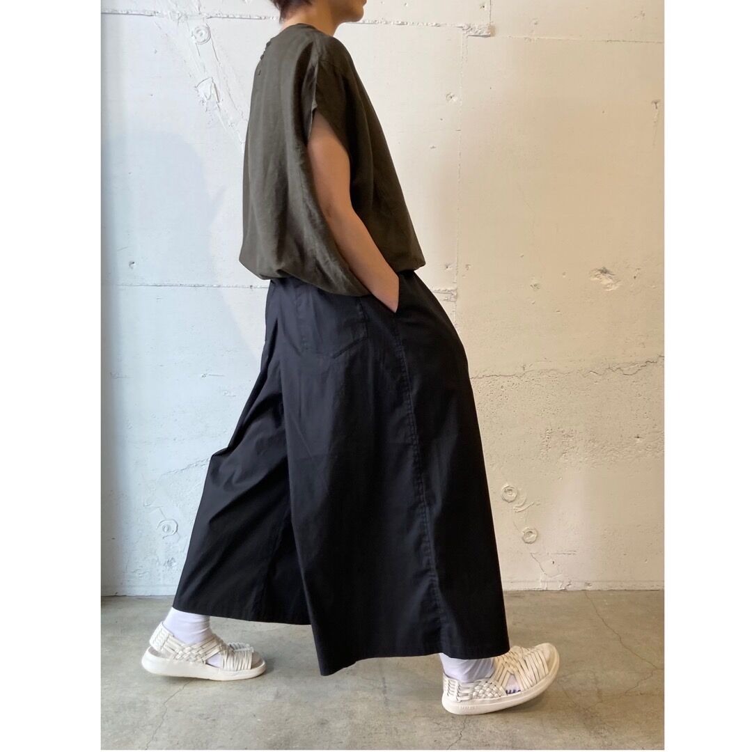 grin ブロードストレッチはかまパンツ カーキ | un de plus grin ブロードストレッチはかまパンツ カーキ | un de plus