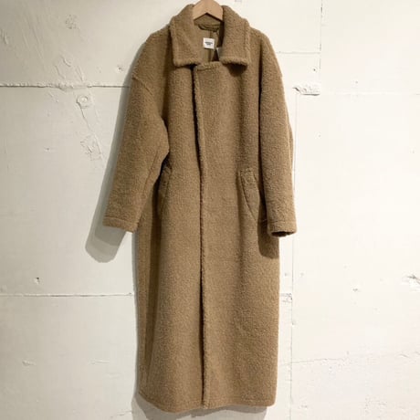 UNIVERSAL SEVEN ボアチェスターコート size F モカ