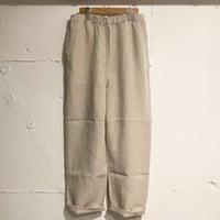 TISSU トリプルワッシャーリネン イージーテーパードパンツ size3 キナリ