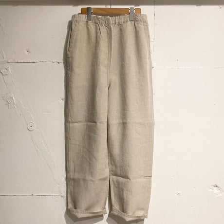 TISSU トリプルワッシャーリネン イージーテーパードパンツ size3 キナリ