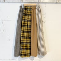 NATURAL LAUNDRY パネルスカート イエロー