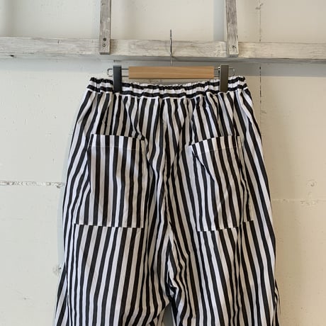 UNIVERSAL TISSU タックイージーパンツ クロワイドストライプ