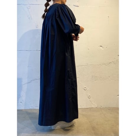 UNIVERSAL TISSU ナチュラルタイプライター クラシックギャザーワンピース シロ