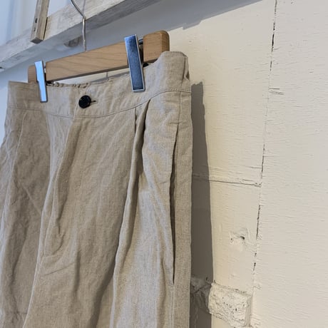 UNIVERSAL TISSU オリジナルフレンチリネンハーフパンツ キナリ