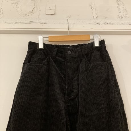 TISSU コーデュロイハイライズパンツ size3 クロ