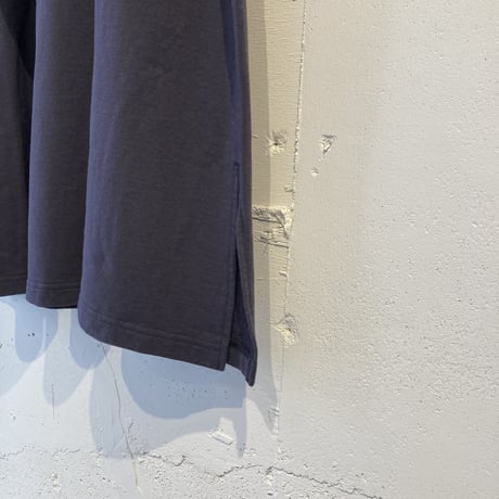 GALERIE TISSU エーゲ海オーガニック 裏毛ワンピース チャコール
