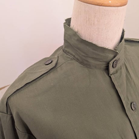 【REHERSALL】タックフリルフィールドシャツ　KHAKI